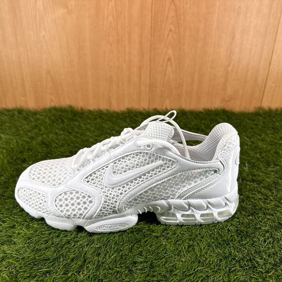 Nike Air Zoom Spiridon Cage 2 Triple White Running Shoes CJ1288-100 Men\'s Sz 9.5